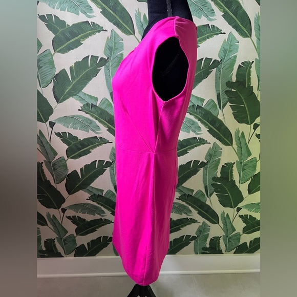 Merona Bright Pink Barbiecore Pencil Dress M - Picture 4 of 8